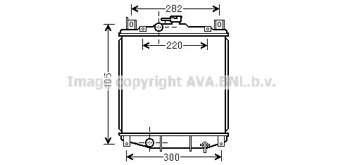 AVA QUALITY COOLING Радиатор, охлаждение двигателя SZ2059